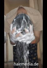 将图片加载到图库查看器，1242 Model Neha Long Hair Self Hair Wash In Forward Style