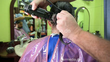 Load image into Gallery viewer, 2304 Nasir 4 ponytail chop and buzz and beard with Osterclippers