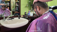 Load image into Gallery viewer, 2304 Nasir 4 ponytail chop and buzz and beard with Osterclippers