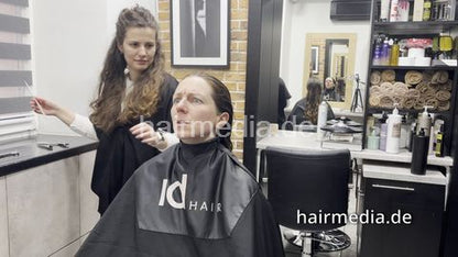7200 Nastya by Anastasia Ukrainian perm Part 1 using respirator - haircut part