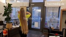 Cargar imagen en el visor de la galería, 1248 Nataliia XXL blonde hair JMK 01 custom trial salon shampoo and blow