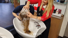 Load image into Gallery viewer, 1248 Nataliia XXL blonde hair JMK 02 custom trial salon forward shampoo and blow