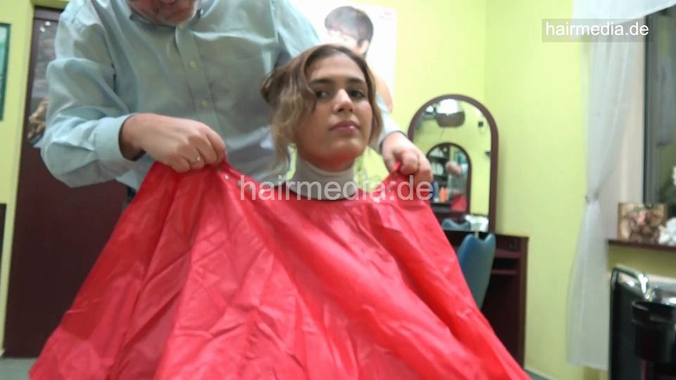 7117 Nora 1 waiting for buzz perm barber and caping session pushbutton closure