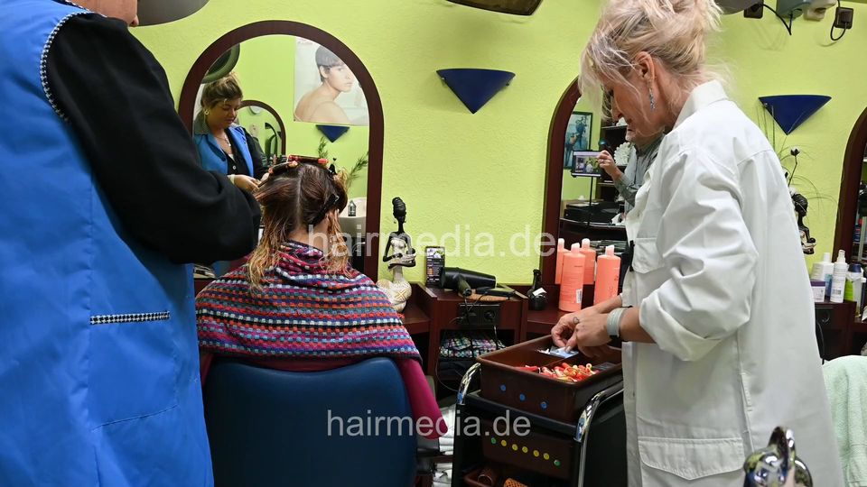 1246 Barberette Nora 2 by mature Alessia und Uschi apron permrod set