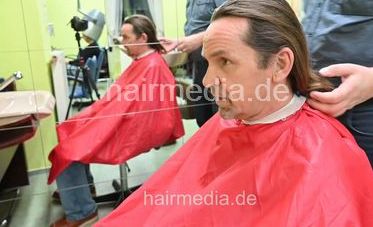 RalfS long hair guy  mulitcaping, forward shampoo, scalp tonic, wetset, hooddryer - maincam