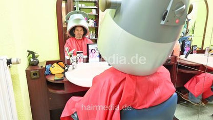 RalfS long hair guy  mulitcaping, forward shampoo, scalp tonic, wetset, hooddryer - maincam