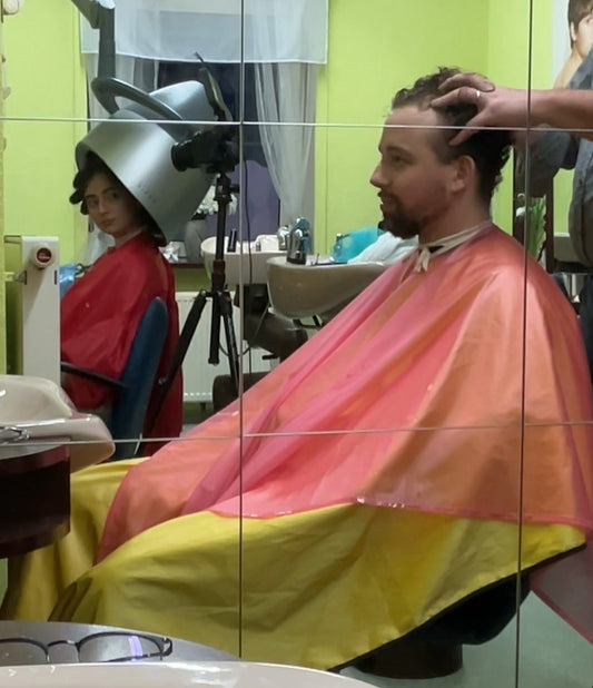 1050 250107 private livestream Josh by barber. multicape multiple forward shampooing, treatment hooddryer