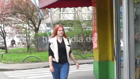 Slobodanka - teen, also with very thick and red hair. Shampooed by me. Haircut and wetset. We had her already as a model