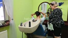 Load image into Gallery viewer, 1237 SofiaK by LauraBa 1 backward salon shampooing thick black hair