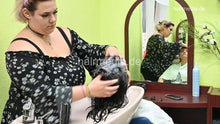 Cargar imagen en el visor de la galería, 1237 SofiaK by LauraBa 1 backward salon shampooing thick black hair