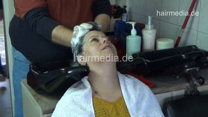 6229 Svetlana shampoo, haircut self blow out