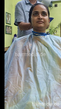 将图片加载到图库查看器，2303 Indian Rapunzel barberette Swati by salonbarber shampoo and blow dry  vertical video