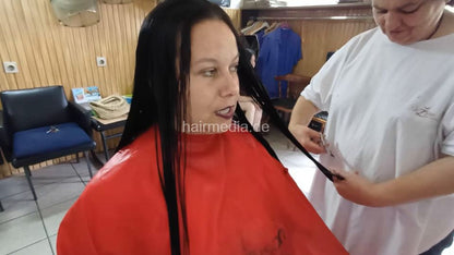 6235 partials mom and girls SwetlanaL shampoo by barber long hair and haircut