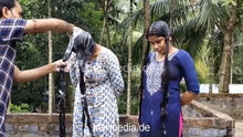Load image into Gallery viewer, 1242 Ananya And Sukanya Washing Each Other_s Hair And Getting Their Hair Washed By Barber