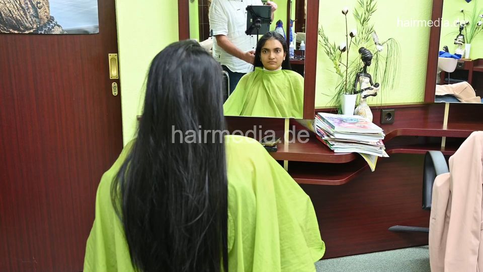 2303 Indian Rapunzel Vaishali by salonbarber shampoo and blow dry