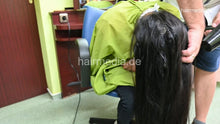 Load image into Gallery viewer, 2303 Indian Rapunzel Vaishali by salonbarber shampoo and blow dry
