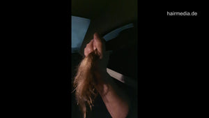 1194 Markus Hobbyhairdresser car window long hair play