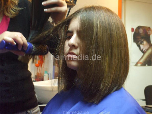 8054 JG Vanessa teen shampoo and  haircut long to aline bob teen 265 pictures for download