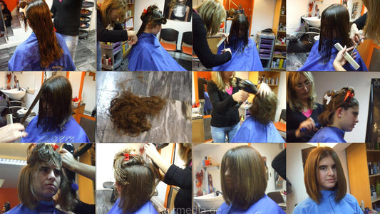 8054 JG Vanessa 2 haircut long to aline bob teen
