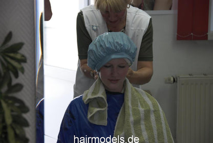 738 SandraM shampoo and  perm complete 35 min video for download