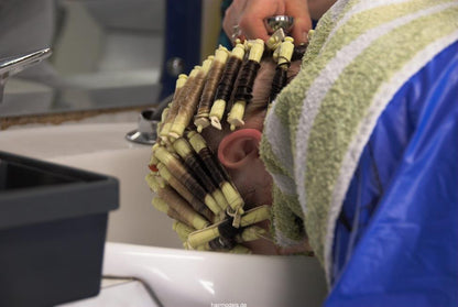 738 SandraM shampoo and  perm complete 35 min video for download