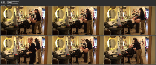 0003 s0009 shampooing in double bowl client