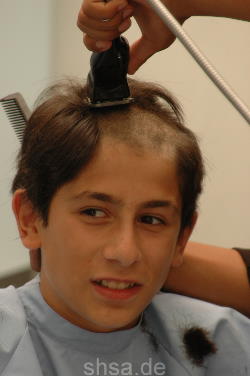 221 Berisa young boy buzz and headshave  complete