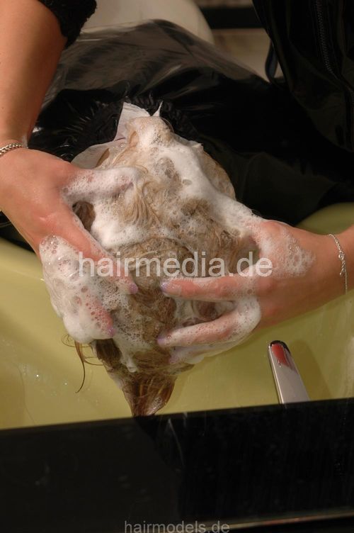 720 LenaG forced forward shampoo and fake perm complete, all videos and pictures