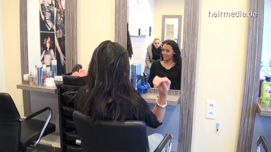 6156 Tyra by Ksenia backward wash salon shampooing barberette in the bowl