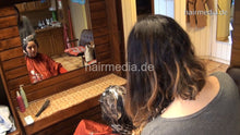 Load image into Gallery viewer, 9074 01a OlgaO by SaraG upright salon shampooing in red cape