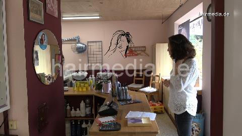 8155 MelanieC thick hair in barbershop dry cut haircut by readhead barberette