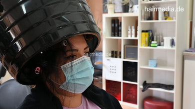 6216 Jannika by Ahoo teen backward wetset hooddryer facemask torture