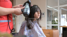 Load image into Gallery viewer, 1168 02 Melinda young girl salon cut and blow mom controlled