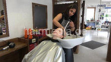 Load image into Gallery viewer, 1036 03 AnnaLena backward pampering wash salon shampooing in pvc shampoocape