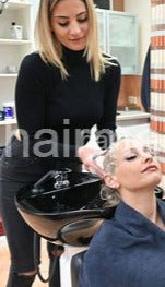 1220 TamaraD by Lola and MichelleH ASMR shampoo and blow out   vertical video