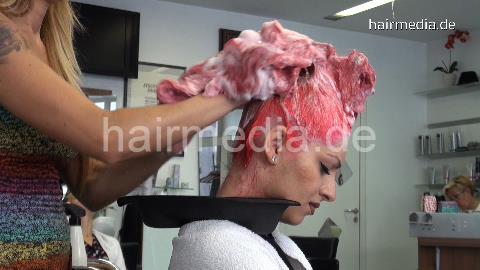 9067 Part 05 Kia upright hair shampooing in salon
