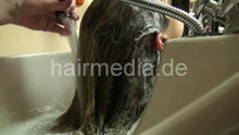 Carica l&#39;immagine nel visualizzatore di Gallery, 6057 KristinaB backward manner salon shampooing before wet set