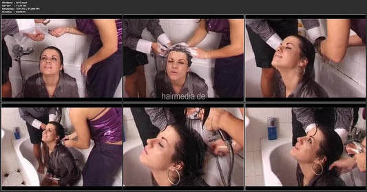 9126 SP 0617 bathtub 3 ladies shampooing