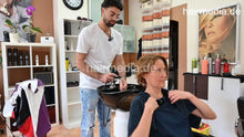 Laden Sie das Bild in den Galerie-Viewer, 1207 LindaS 6 shampoo backward by barber Maicol
