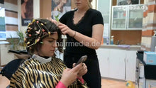Carica l&#39;immagine nel visualizzatore di Gallery, 1203 07 IvanaKi fakeperm small rod wetset under the dryer and styling