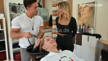 Laden Sie das Bild in den Galerie-Viewer, 1204 07 Miglo by barber Philipp long hair backward salon shampooing