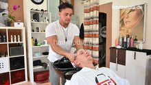 将图片加载到图库查看器，1204 07 Miglo by barber Philipp long hair backward salon shampooing