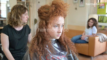 Cargar imagen en el visor de la galería, 7203 Diana 1 redhead teen curly hair drycut dry haircut
