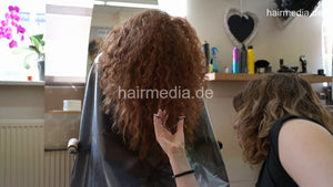 7203 Diana 1 redhead teen curly hair drycut dry haircut