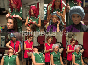 1006 KristinaB by NadjaZ wash fresh styled hair and set complete DVD