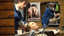 Load image into Gallery viewer, 1008 Oksana backward shampoo blow by barber Nic
