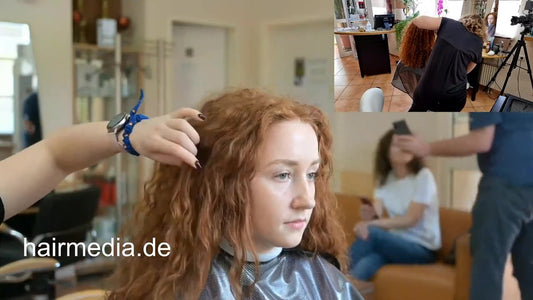 1050 220522 Sunday 2 afternoon, teen haircut and Maryna perming 8 hours livestream