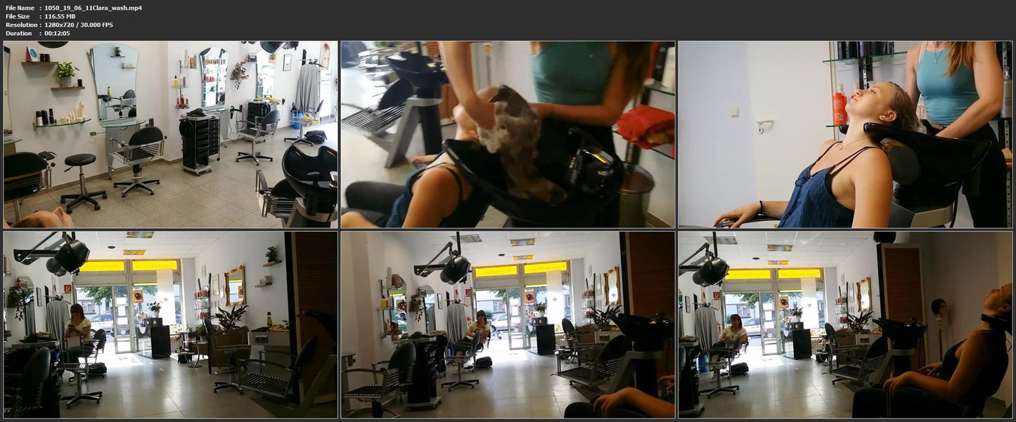1050 190611 Clara wash 12 min HD video for download