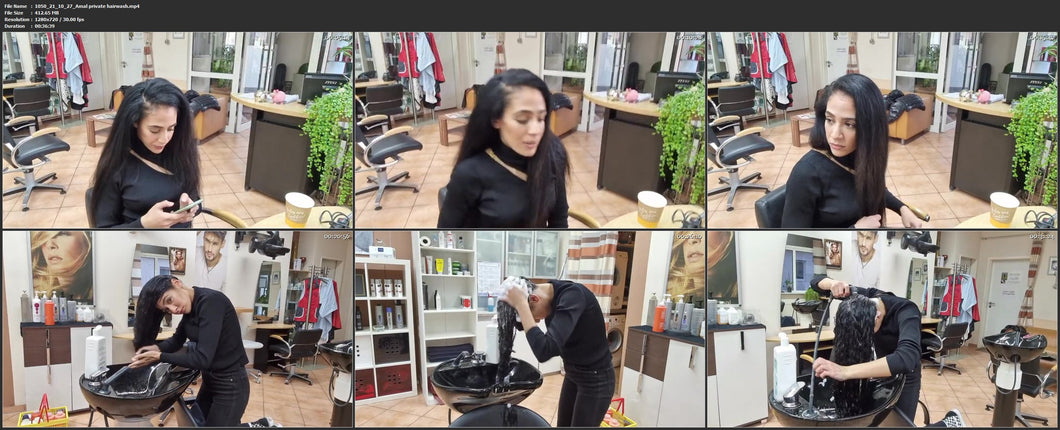 1050 211027 Amal private hairwash and style livestream