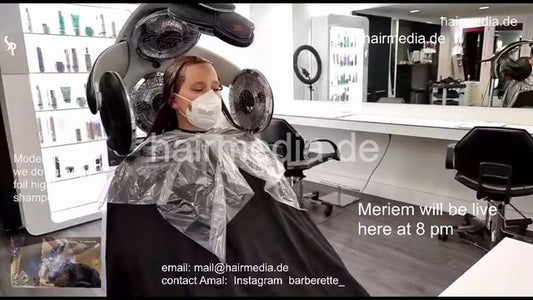 1050 211113 Lisa balayage, shampoo, cut livestream